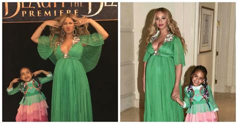 blue ivy green gucci dress|Blue Ivy's 'Beauty and the Beast' Gucci Dress .